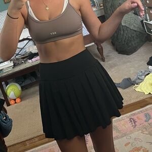 Amazon Black Flared Mini Skirt